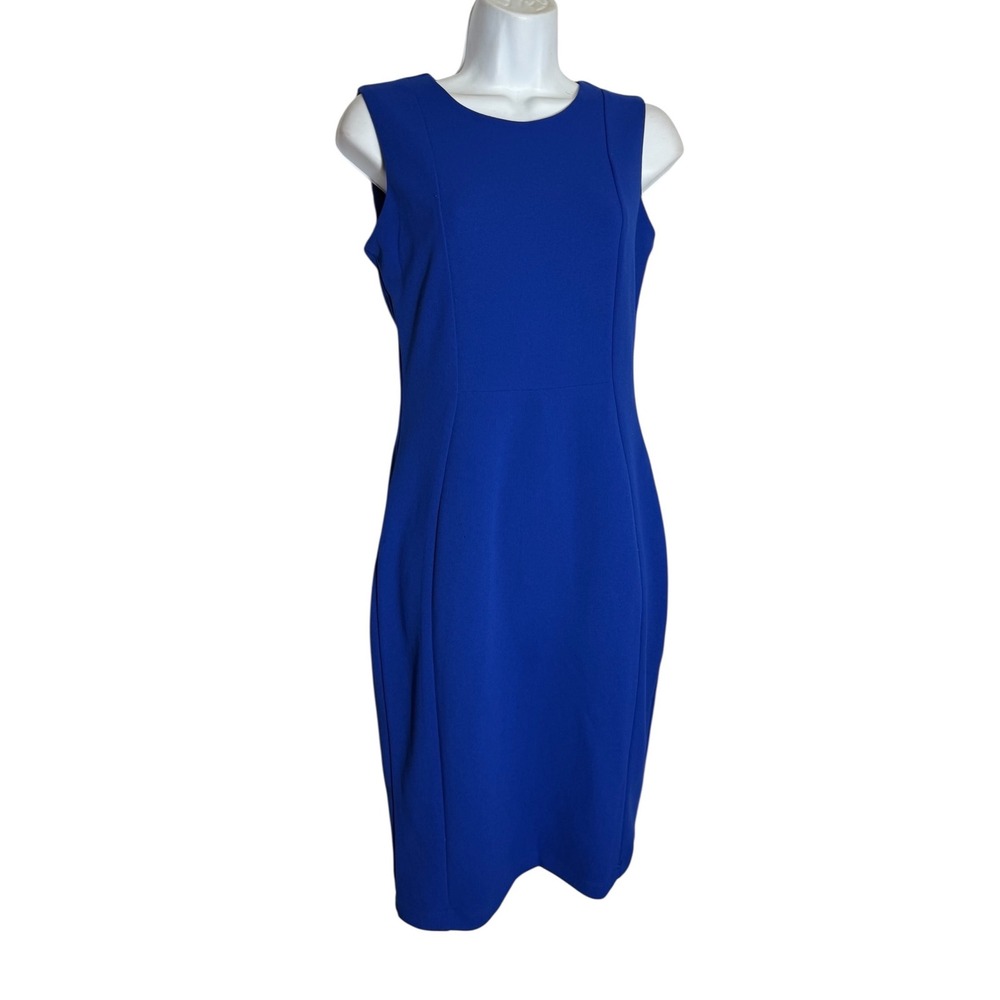 Marina Dress Size 2 Royal Blue Sleeveless Sheath Dress Career Cocktail Party 💙‎
